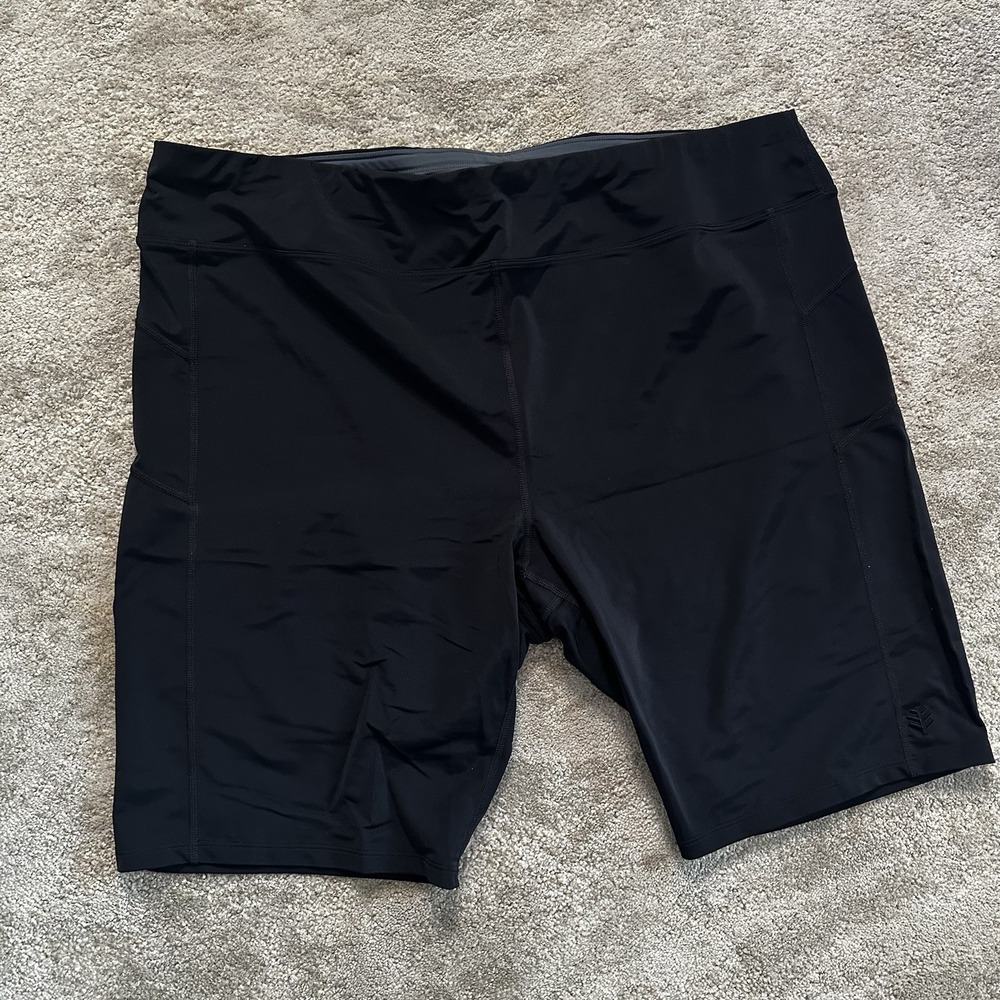 Coolibar Women's Santa Cruz Swim Shorts Black UPF 50+ Sun Protection